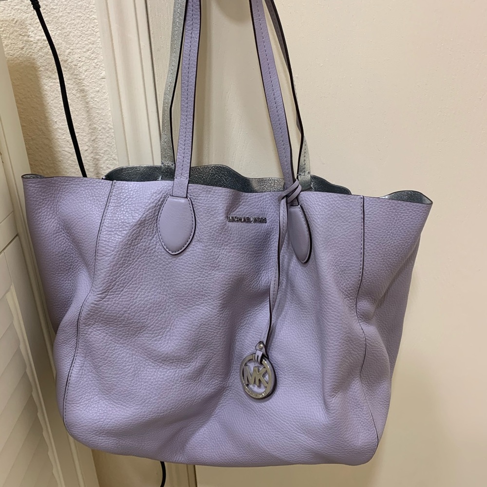 Lilac and Silver reversible Michael Kors Tote